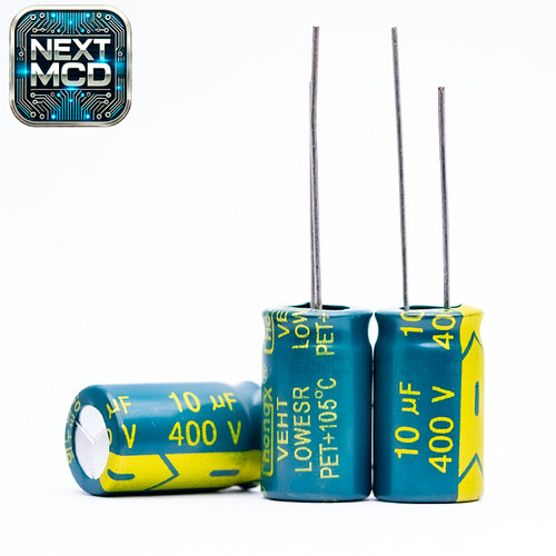 10x 10uf 400v - elko, radial