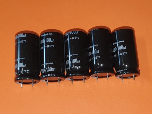 Elko 100µf 400v rubycon - 5x,