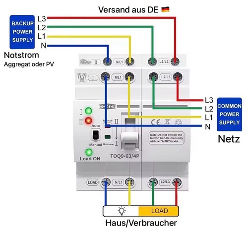Automatischer notstromschalter - automatischer,